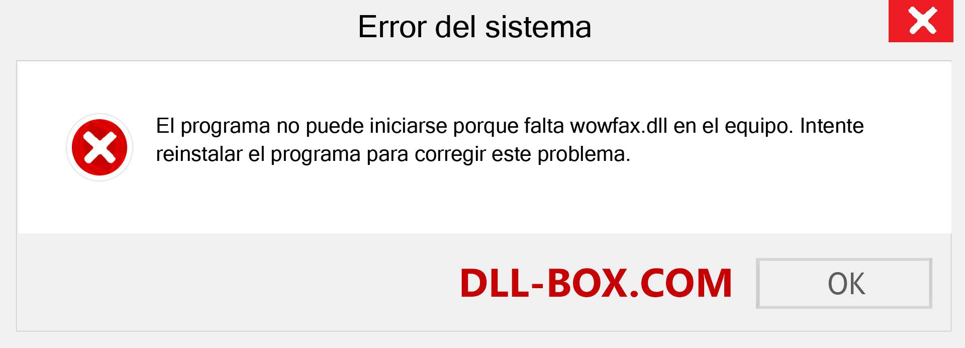 ¿Falta el archivo wowfax.dll ?. Descargar para Windows 7, 8, 10 - Corregir wowfax dll Missing Error en Windows, fotos, imágenes