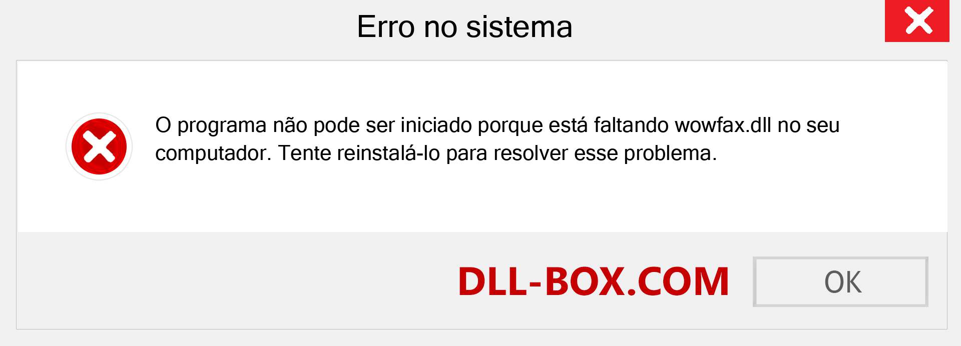 Arquivo wowfax.dll ausente ?. Download para Windows 7, 8, 10 - Correção de erro ausente wowfax dll no Windows, fotos, imagens